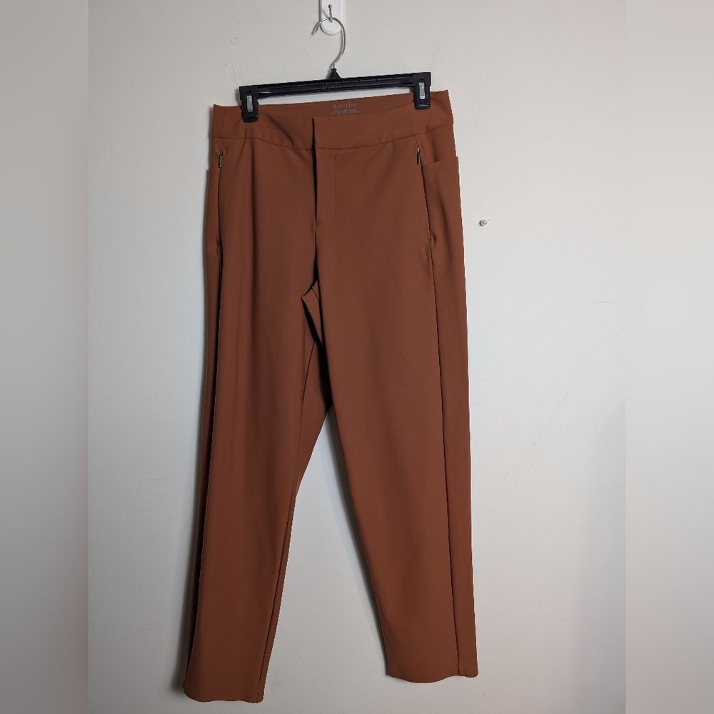 Athleta Stella Skinny Trouser Ancient Mahogany Orange Sz 8